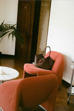 CALAJADE Leather shopper "MISU" L - black