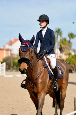 STG EQUESTRIAN by Sandra Riehle - Stirnband navy/white