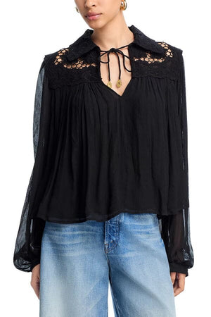 SEA NEW YORK Seidenbluse "DAPHNE" schwarz