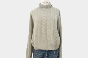 NOTSHY Rollkragen Pullover "GINA" almond chiné