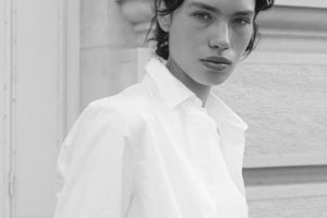 KNIT TED Popeline Hemd "LIES" weiss