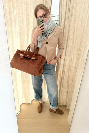 HAIKURE Wide Jeans "BETTY" fog gray