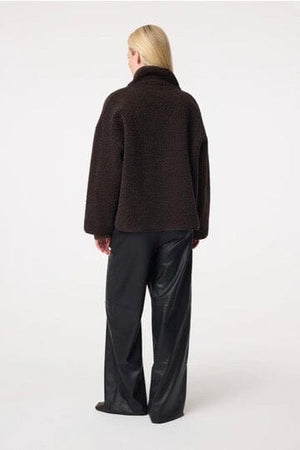 KNIT TED Teddyjacke "JILL" chocolat
