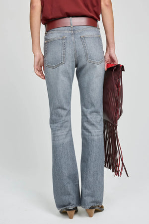 LAURENCE BRAS Flared Jeans "AMBRE" light grey