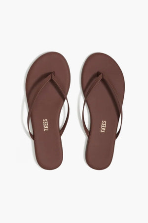 TKEES Leder Flip Flop "CLASSIC" cappuccino