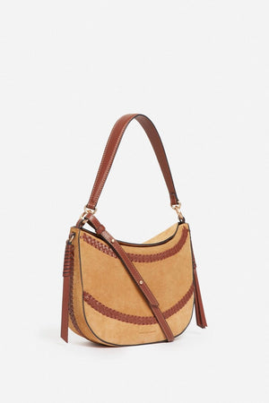 VANESSA BRUNO Wildledertasche "DAILY" medium natural