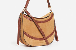 VANESSA BRUNO Wildledertasche "DAILY" medium natural