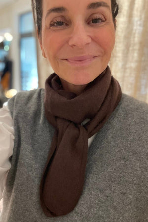 VON GOAT Cashmere Windboard mel light grey