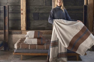 LIBECO Linen pillow "PATAGONIA" natural 63x63