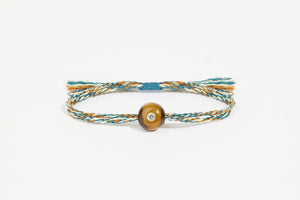 TAMARA TAICHMANN cotton bracelet "Scarlett" sand/cinnamon/black