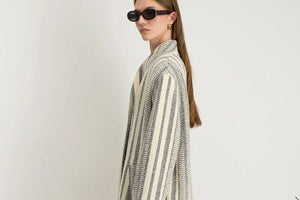 STELLA FOREST Wollmantel "FELIE" stripe