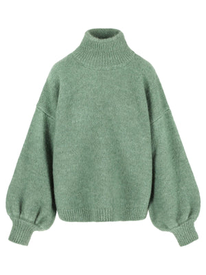 I LOVE MR MITTENS Chunky Wool "NAOMI" Sweater sage