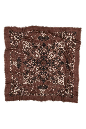 MAISON LECOMTE FLAMANT Wool/Cashmere "Scarf" chocolat