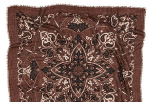 MAISON LECOMTE FLAMANT Wool/Cashmere "Scarf" chocolat
