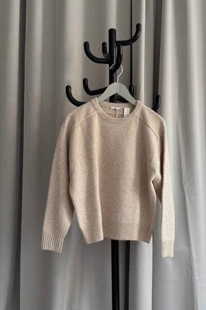 GREYMARL Rundhalspullover "BOYFRIEND" sand