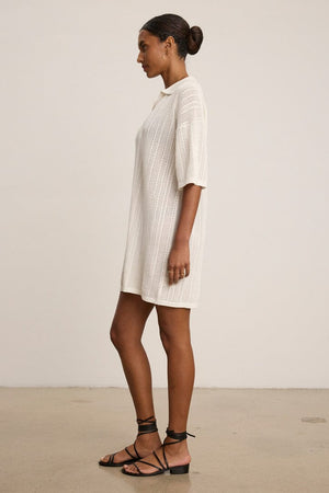 VELVET Baumwollkleid MILA07" off-white