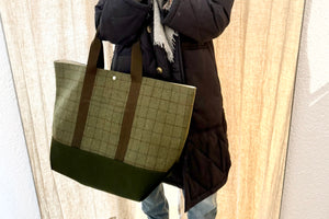 Flanneltasche "Club" XL Hunting green