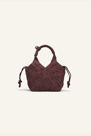 CALAJADE Wildledershopper "MISU" MINI choco