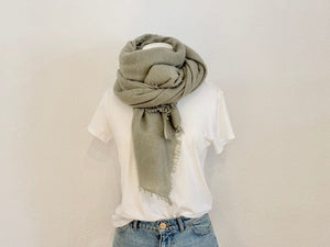 Choice by Réjane Rosenberger cashmere scarf gray méliert (MS-70027)
