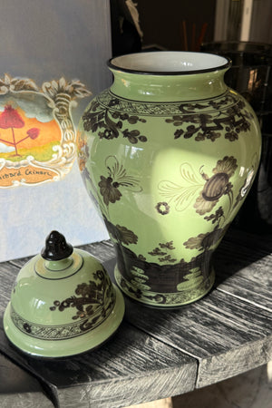GINORI 1735 Large Potiche Vase grün