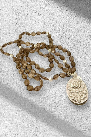 REJANE ROSENBERGER DESIGN silver necklace "Flower