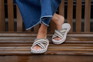 MOU Summer Sandals navy/offwhite