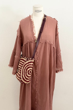 CLARAMONTE "Pablo" leather shopper brown