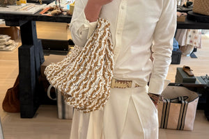 HAPPY HOUSE S Raffia blanc/natural