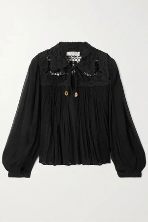 SEA NEW YORK Seidenbluse "DAPHNE" schwarz