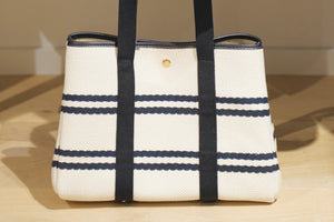 Cotton bag "Palais Royal" large camel stripe
