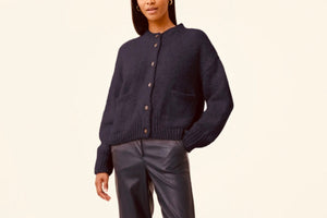 KNIT TED Kuschel Strickjacke "BILLY" midnight