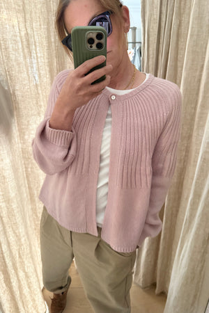 Choice by Réjane Rosenberger Strickjacke "A-LINE" altrosa