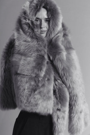 UTZON Shearlingjacke "JEHANNE" camel