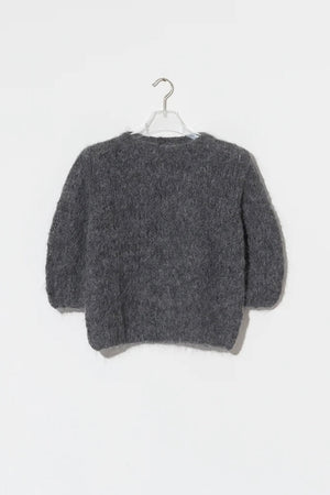 MAIAMI short sleeve cardigan "ALPACA" beige