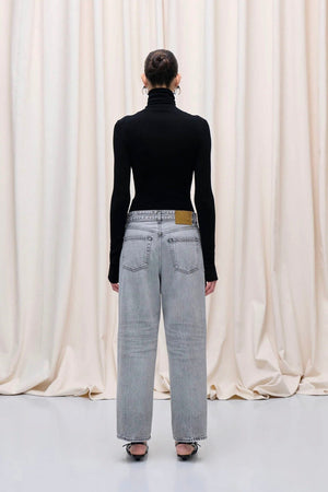 HAIKURE Wide Jeans "BETTY" fog grey