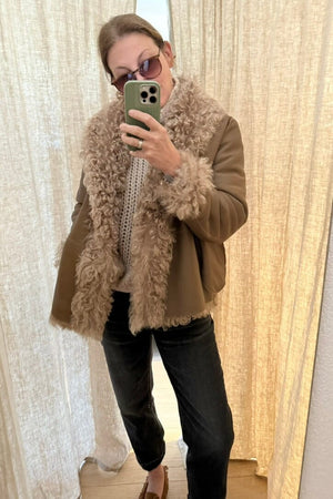 GUSHLOW AND COLE Curly Toscana fur scarf