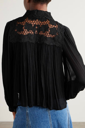 SEA NEW YORK Seidenbluse "DAPHNE" schwarz