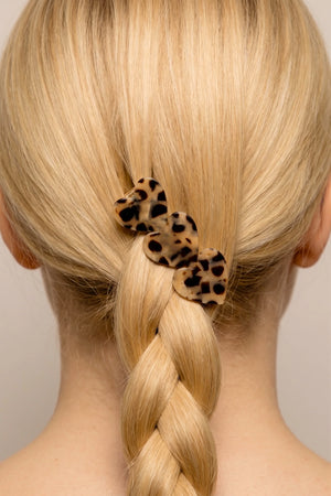 Peignée Paris Clip "Heart" leopard
