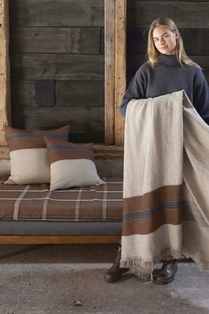 LIBECO Linen pillow "PATAGONIA" natural 63x63