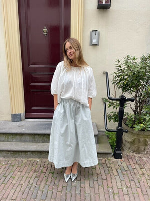 RABENS SALONER Baumwollbluse "RACHELLE" weiss