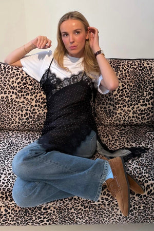 ODARE Slipper "DIVA" natural suede