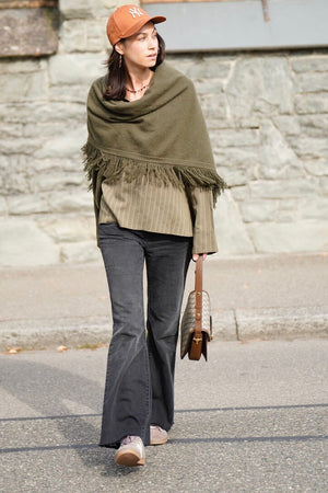 HAPPY HOUSE Le Pantalon - Jeans "TULIPE" noir délavé