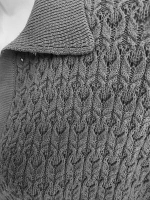 LOVE MR MITTENS Cotton Lace Polo schwarz