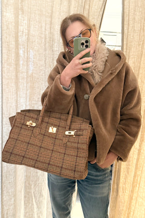 Choice by Réjane Rosenberger Cashmere Poncho light camel