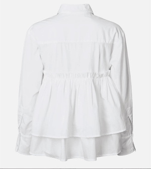 RABENS SALONER Baumwollbluse "SHAKER" weiss