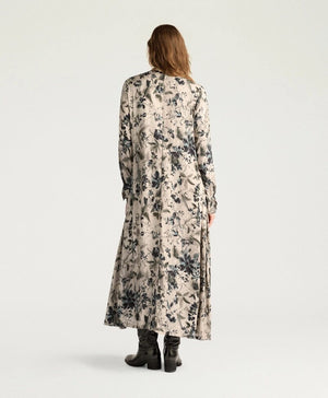 MOMONI Viscose Maxikleid "NATALIE" verde multicolor