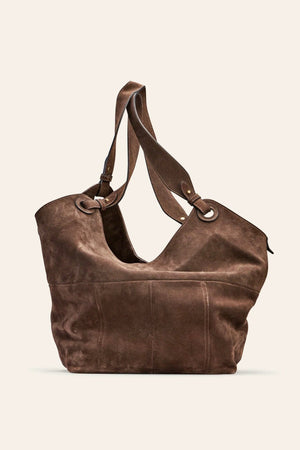 CALAJADE Lederbeutel "Soho" brown