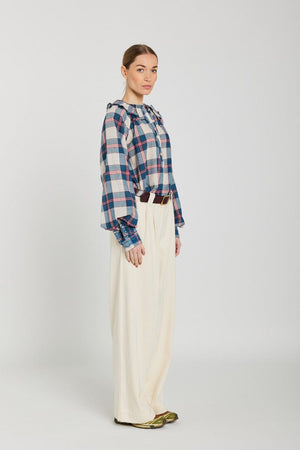 V.DE.VINSTER Baumwollbluse "APRIL" carro