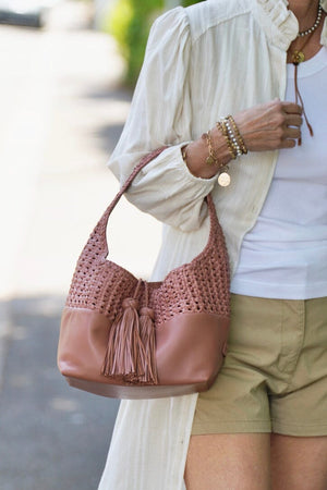 CALAJADE Ledertasche "IAK" camel