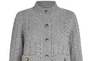 DEA KUDIBAL Strickjacke "NAOMIDEA" grau mélange